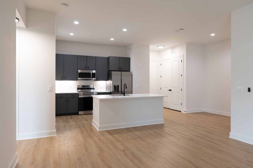living - renovated unit - Domain on the Parkway